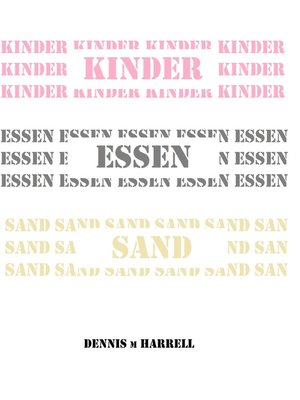 cover image of Kinder Essen Sand